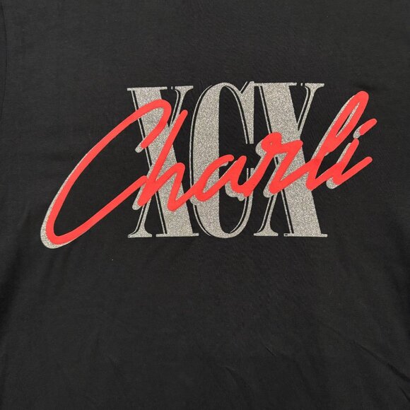 CharliXCX Glitter Spell Out Crash Summer Tour Long Sleeve M - Picture 2 of 4